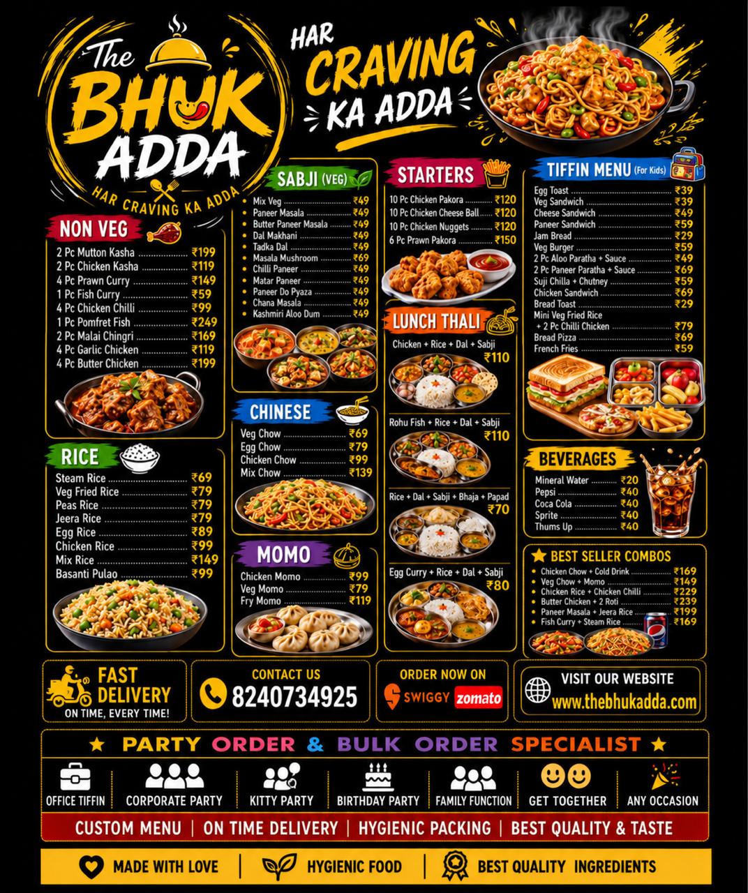 The Bhuk Adda Menu